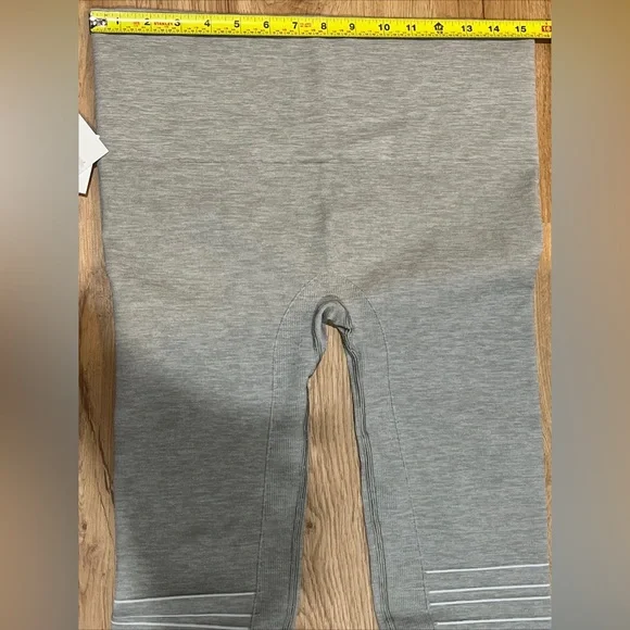 Blanqi Maternity Legging Compression Size L Hipster Cuffed Dove Gray NEW - Picture 11 of 14